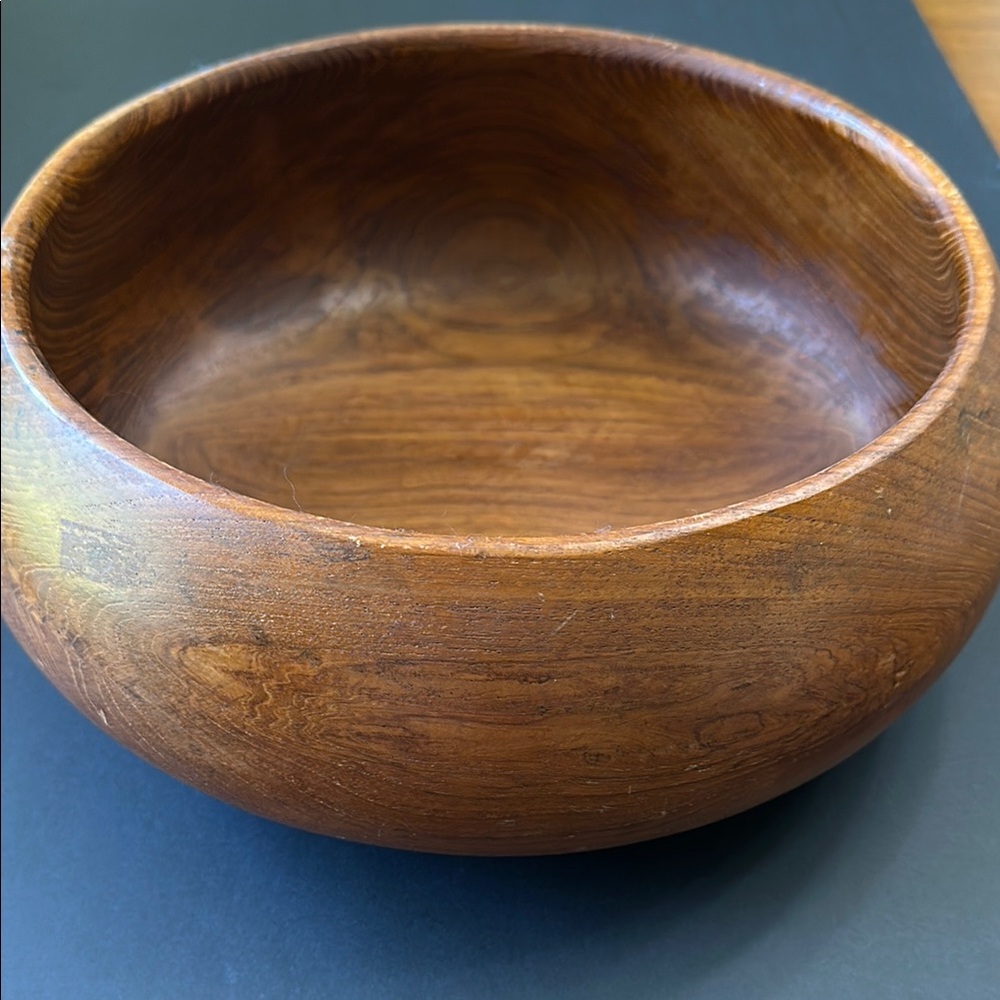 Large Teak Bowl - Picture 2 of 6
